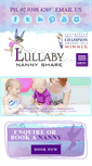 Mobile Screenshot of lullabynannyshare.com.au